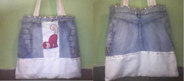 Bolsa Trabalhada branca